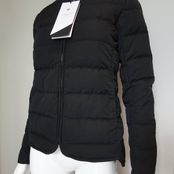 NWT LULULEMON Black Lightweight Just Enough Puff 800 Fill Goose Down Jacket 4 - Picture 2 of 10